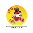 thumbnail image 3 of 50-500 Uds pegatinas de dibujos animados Feliz Navidad pegatinas redondas para niños etiquetas de decoración de regalo Scrapbooking adhesivo de papelería, 3 of 4