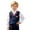 Navy, variant on Kids Boys Girls V Neck Sweater Vest Sleeveless School Uniform First Day of School Essential Size 1-2 Years