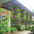 thumbnail image 6 of Zukuco 2 Pcs Artificial Hanging Bougainvillea Flowers UV Resistant Artificial Bougainvillea Vines Outdoor Faux Silk Bougainvillea for Wall Porch Patio Balcony Garden Yard Outside Basket Decor,Purple, 6 of 7