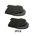 thumbnail image 2 of Youkk Black Silicone Oven Mitts For Seamless Cooking Experience Heat-resistant And Easy To Clean Scratch, 2 of 6