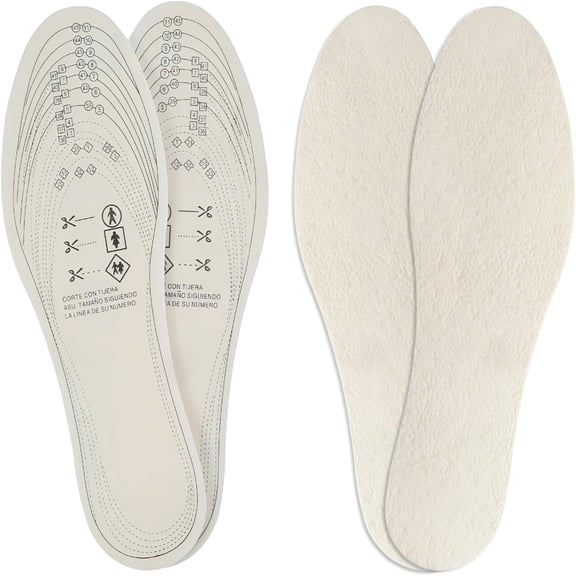 XIRQI 2 Pairs Thin Shoe Inserts,Cuttable Memory Foam Shoe Insoles Comfortable Replacement Latex Shoes Inserts White Lightweight Shoes Liners for Men Women Running Walking Sports Wearing
