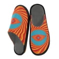 thumbnail image 2 of IAUYY Memory Foam House Slippers Suitable for Both Men and Women. Comfortable, Anti-Slip Plush Flat-Bottomed Slippers The Best Holiday Gift Psychedelic Poster, 2 of 9