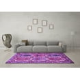 thumbnail image 3 of Ahgly Company Indoor Round Persian Purple Traditional Area Rugs, 6' Round, 3 of 4