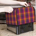 thumbnail image 7 of Haiem Orange and Purple Plaid Print Toaster Covers 4 Slice Wide Slot,Bread Dust Cover & Fingerprint Protection,Bread Machine Cover,Appliance Covers, 7 of 7