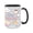 Black, variant on 15oz "Stay Relaxed" Ceramic Mug – Cute Cloud & Animal Print, Inspirational Coffee Cup for Home & Office