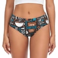 thumbnail image 1 of Balery Coffee Lover Print Ropa Interior de Algodón para Mujer con Dibujo – Braguitas Cómodas y Elásticas, Estilo Clásico-Medium, 1 of 6