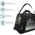Pet Carrier Bag Airline Approved Dog Cat Comfort Travel Tote Case Sided