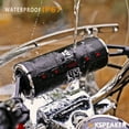 thumbnail image 2 of Motorcycle Speakers Bluetooth Waterproof Radio Audio System Built-in Amplifier, Great for ATV, Scooter Bike,12 Volt Vehicle,3 Inch Metal Mp3 Player, 2 of 6