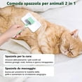 thumbnail image 2 of Cepillo para perros y gatos, cepillo depilatorio autolimpiante para perros y gatos, cepillo para el cuidado de mascotas, depilación con un solo clic, adecuado para el pelo de las mascotas, cerdas cort, 2 of 5