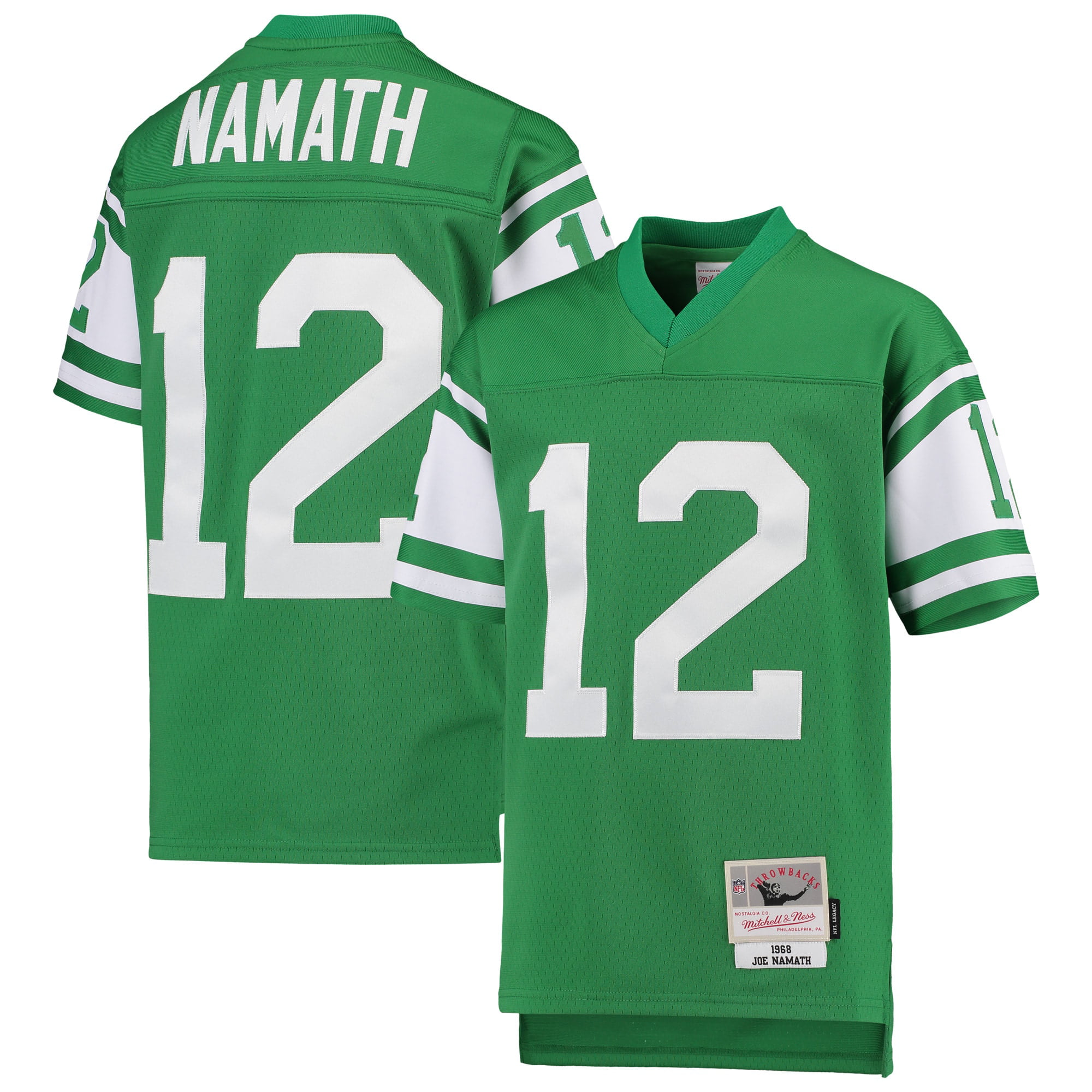 Joe Namath New York Jets Mitchell & Ness Youth 1968 Legacy Retired Player Jersey - Green - Walmart.com