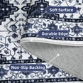 thumbnail image 5 of FairOnly Blue 2'x6 'Floral Runner Rugs for Entrance Vintage Stain Resistant Soft Low Pile Area Rugs for Kitchen Dining Room, 5 of 7