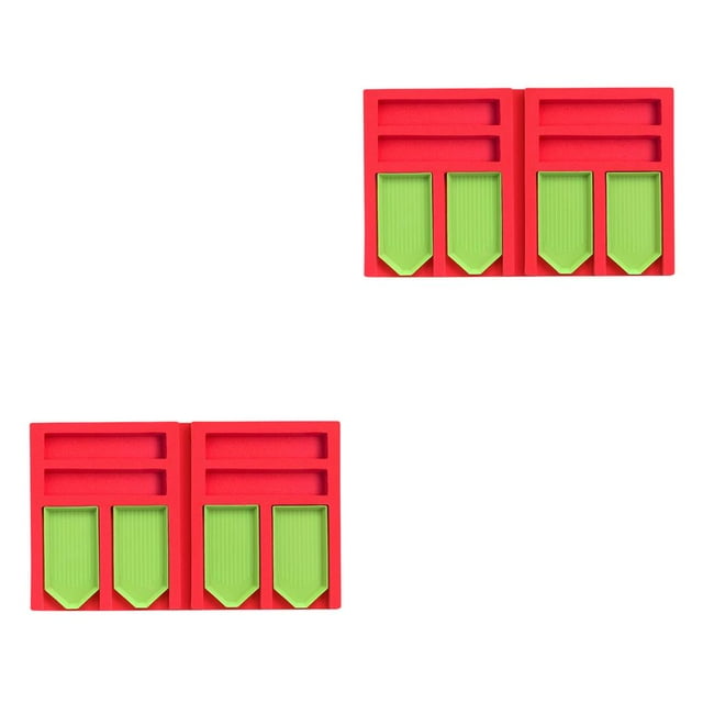 Redempat Foldable Multi-Boat Tray Holder Beading Storage Tray Point Drill Pen Drill Clay Organizer Storage Box DIY Craft Red combination 1 2Set