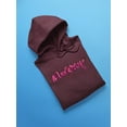 thumbnail image 3 of Mummy. Pink Lettering Hoodie Women -Image by Shutterstock, Female 5X-Large, 3 of 4