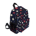thumbnail image 2 of FORMRS School Backpack with Front Zippered Pocket 12" Student Travel Daypack, Red Starry Pattern, 2 of 6