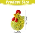 thumbnail image 3 of 1 Pcs Mini Glass Rooster Figurines,Art Blown Glass Chicken Collectible Figurine,Animal Ornaments,Small Chicken Statues Collectible Figurines,For Home Thanksgiving Centerpiece Decor,(C,1.97x2.24 in), 3 of 9