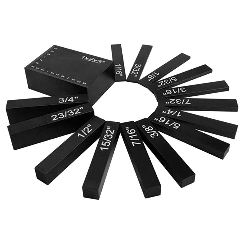 Famure 15Pcs Set Up Block Height GaugesTable Saw Height Gauge Blocks