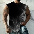 thumbnail image 4 of Gilet Sans Manches pour Hommes Chandail Décontracté Col Rond Motif Imprimé 100 % Polyester, 4 of 6