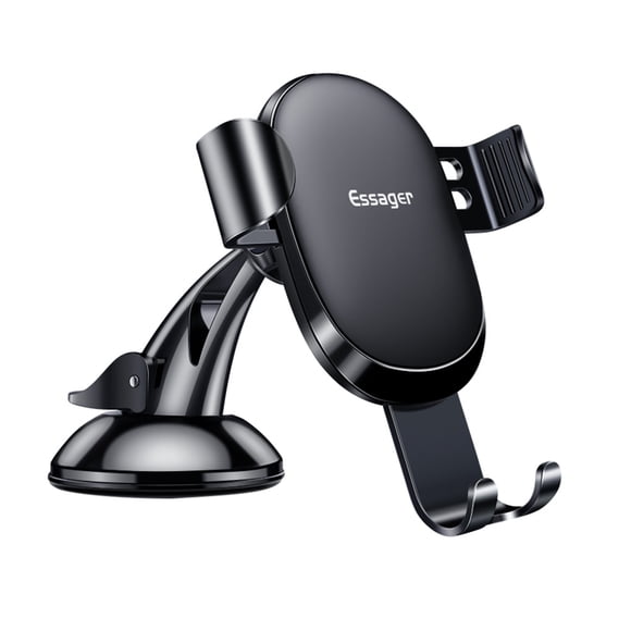 Soporte de teléfono Bearachild Gravity para automóvil negro 4.5 a 6.5 pulgadas