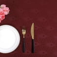 thumbnail image 3 of 4Pcs Jacquard Cloth Napkin Elegance Polyester Dinner Napkins for Kitchen Parties Holiday Dinner Tabletop Square 20x 20 in wine red, 3 of 6