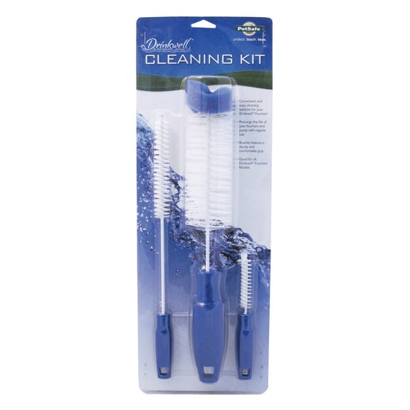 PetSafe Drinkwell Pet Fountain Cleaning Kit, 3 Brushes, Works with all PetSafe Cat and Dog Water Dispensers