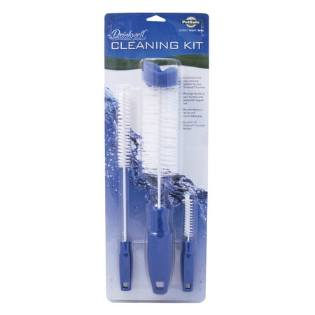 PetSafe Drinkwell Cleaning Kit for Dog and Cat Water Fountains  3 Brushes