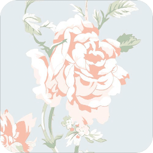 Floral Blue/Pink Print