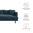 thumbnail image 6 of Modway Zoya Left-Facing Down Filled Overstuffed Sectional Sofa in Heathered Weave Azure, 6 of 7