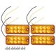 thumbnail image 1 of Unique Bargains Luz de marcador lateral delantera trasera 8 LED 3,94 "para camión, remolque, furgoneta, caravana, camión, coche, autobús, ámbar (juego de 4), 1 of 1