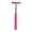 Pink matte handle, variant on Adjustable Auto Side Window Wiper Flexible Rubber Blade Steel Frame Extendable Rearview Scraper for Clear Visibility
