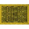 thumbnail image 1 of Ahgly Company Indoor Rectangle Abstract Yellow Modern Area Rugs, 5' x 7', 1 of 4