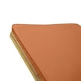 thumbnail image 4 of Cullen Outdoor Acacia Wood Chaise Lounge and Cushion Set, Teak and Rust Orange, 4 of 9