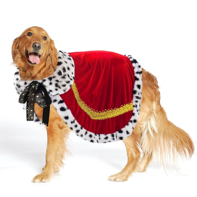 Capa para perro tamaño King Dog, tamaño grande, terciopelo carmesí