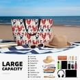 thumbnail image 5 of Honeii Roosters for Tote Bag with Adjustable Strap,Beach Bag, Waterproof Sandproof Beach Tote Bag, Large Capacity Foldable Beach Bags, 5 of 7