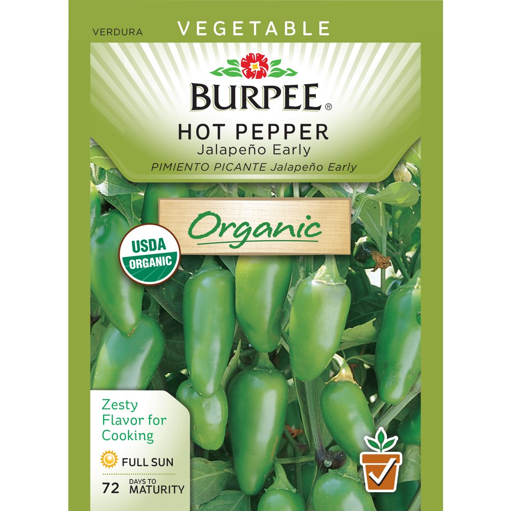 Burpee Org,pepper,hot,jalapeno Early