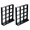 Black, variant on Yihuala Dollhouses Window Frames 1/12 Scale Miniature Accessories For And Family Projects
