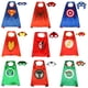 thumbnail image 2 of Capas y máscaras de superhéroe para niñas, juego de capas de superhéroe, disfraces de Halloween para niñas y niños de 3 a 10 años, 2 piezas, 2 of 3
