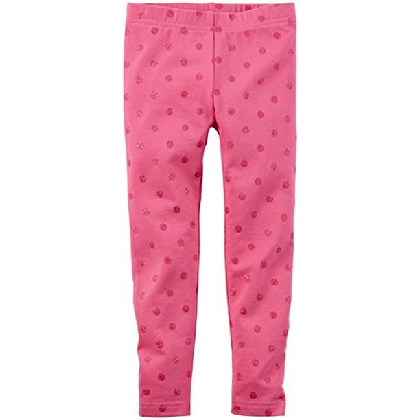 Baby Girls Dot Leggings Baby Pink 24M Walmart