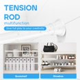 thumbnail image 2 of Tension Rod ZipGlo, paquete de 2 muelles, 45-90 cm, ajustable, color blanco, 2 of 7