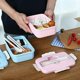 thumbnail image 3 of 3 Compartments Lunch Box For Kids Adults Food Container Set Bento Storage Boxes, 3 of 4