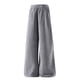 thumbnail image 5 of Ceisia Men Solid Color Corduroy Drawstring Pants Elastic Waist Tapered Leg Gift Trousers, 5 of 6
