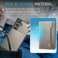 thumbnail image 6 of AutSpace Case For Samsung Galaxy A26 5G , RFID Blocking, PU Leather,Compatible With MagSafe Detachable 2 In 1 Wallet With Card Holder,Kickstand Magnetic Protective Cover,Grey,For Galaxy A26 (5G), 6 of 9