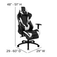 thumbnail image 6 of Flash Furniture Optis Red Gaming Desk and Black Footrest Reclining Gaming Chair Set with Cup Holder and Headphone Hook, 6 of 12