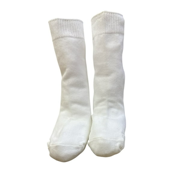 Infant White Knee Socks Size 9-18 Months Soft Stretchy 100% Polyester