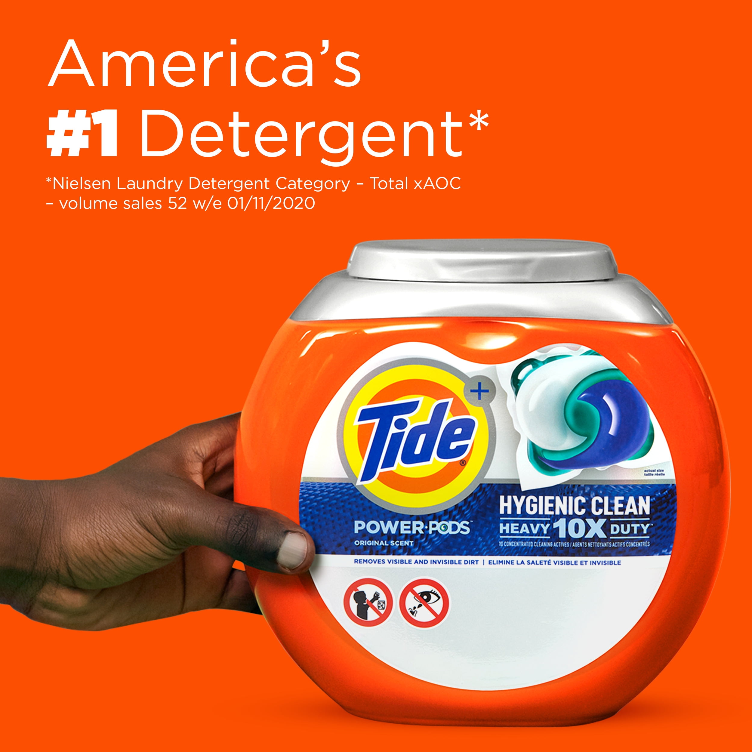 Tide Hygienic Clean Power Pods Original, 48 Ct Laundry Detergent Pacs - 3