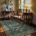 thumbnail image 3 of Moynesa Vintage Bird 5'x7' Area Rugs for Living Room, Green Botanical Floral Washable Rugs for Bedroom, Non-Slip Soft Dining Room Rug Stain Resistant Accent Carpet for Under Table Apartment, 3 of 8