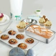 thumbnail image 5 of Stainless Steel Bakeware Set of 7 Pieces Oven and Toaster Oven Baking Pan Set Square Round Cake Pan Muffin Pan Loaf Pan Lasagna Pan Baking Sheet Dishwasher Safe, 5 of 7
