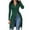 Green, variant on QUYUON Sunflower Dresses for Women Clearance Long Sleeve Solid Color Fitting Button High Split Mid Calf Dress Bridal Shower Dresses for Bride V-Neck Mid-Length T-Shirt Dress Style D-16417 Green S