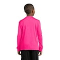 thumbnail image 2 of Sport-Tek Youth Long Sleeve PosiCharge Competitor Tee-S (Neon Pink), 2 of 5