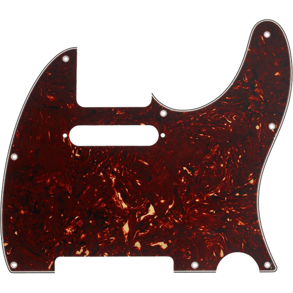 Fender Pickguard, Telecaster® 8-Hole Mount, Tortoise Shell, 4-Ply