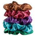 thumbnail image 2 of Tickled Pink Women's Satin Scrunchie Jewel Tones, 2 of 2